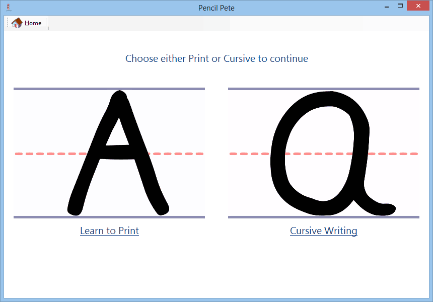 Pencil Pete's Handwriting Software
