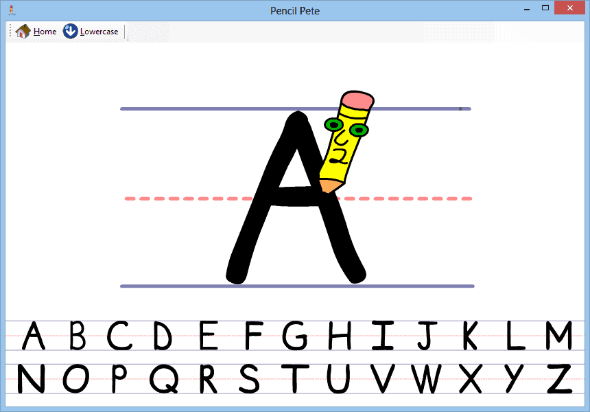 Pencil Pete's Learn to Print Software
