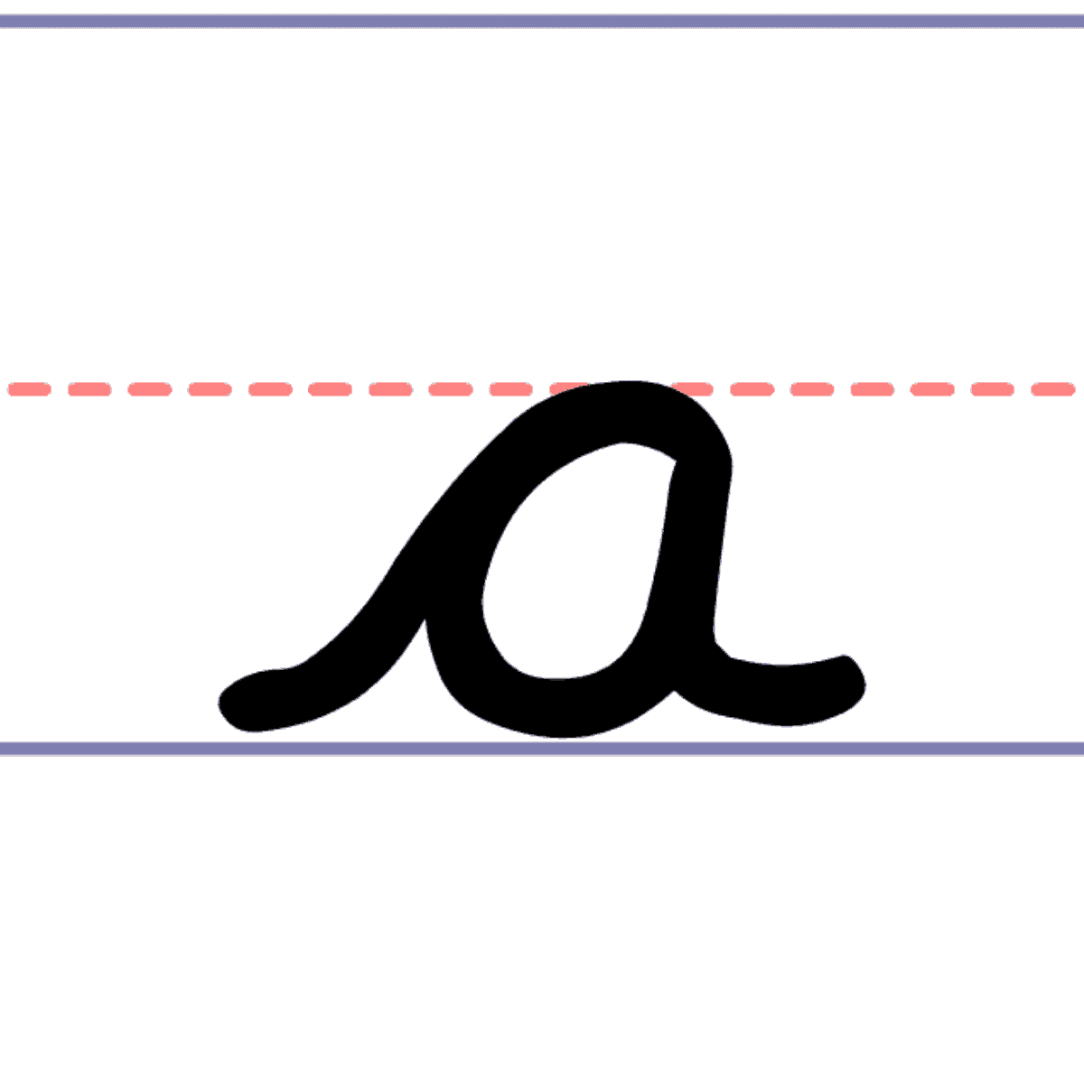 How to Write a Cursive Lowercase a