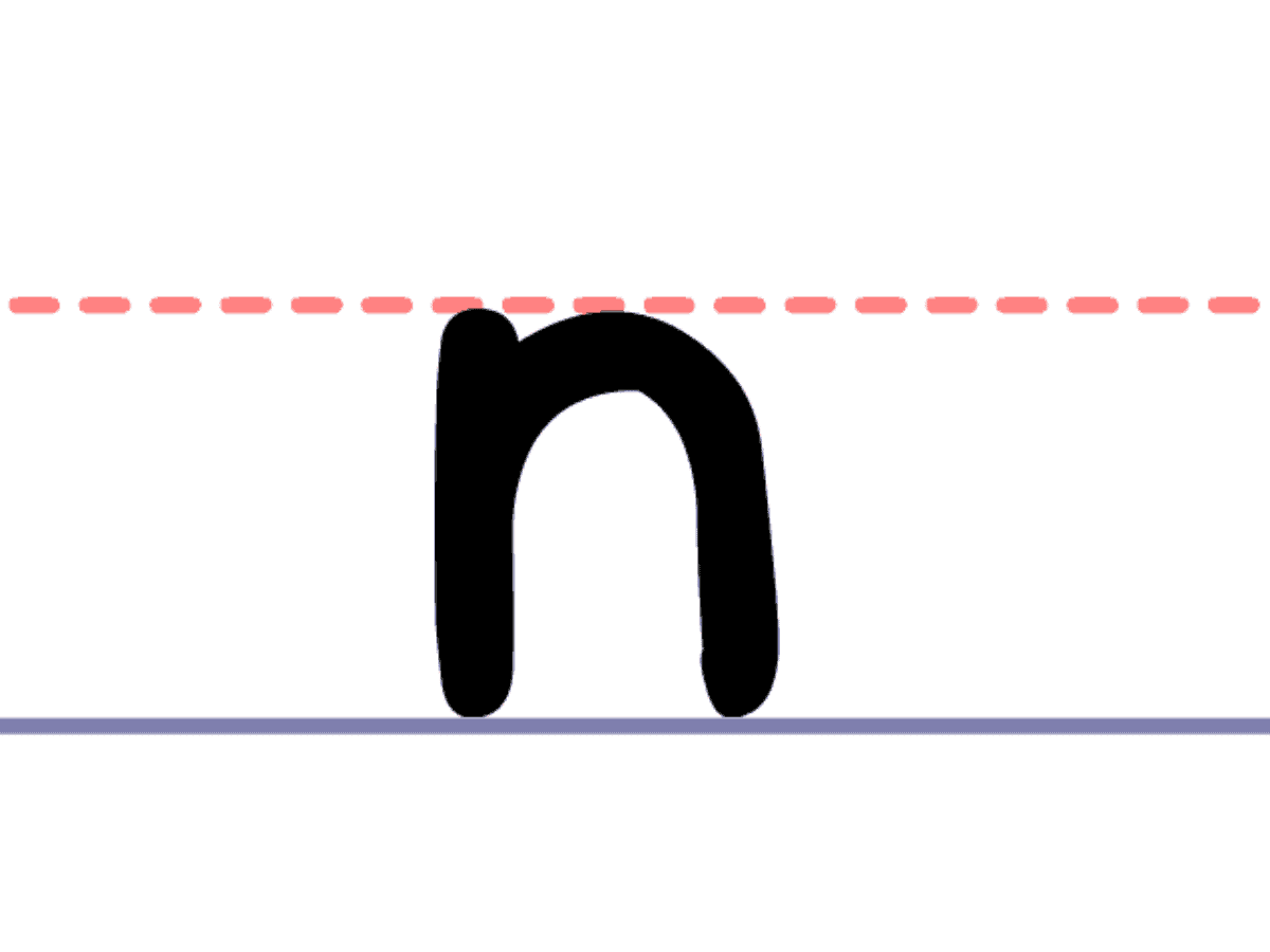 How to Write a Lowercase n