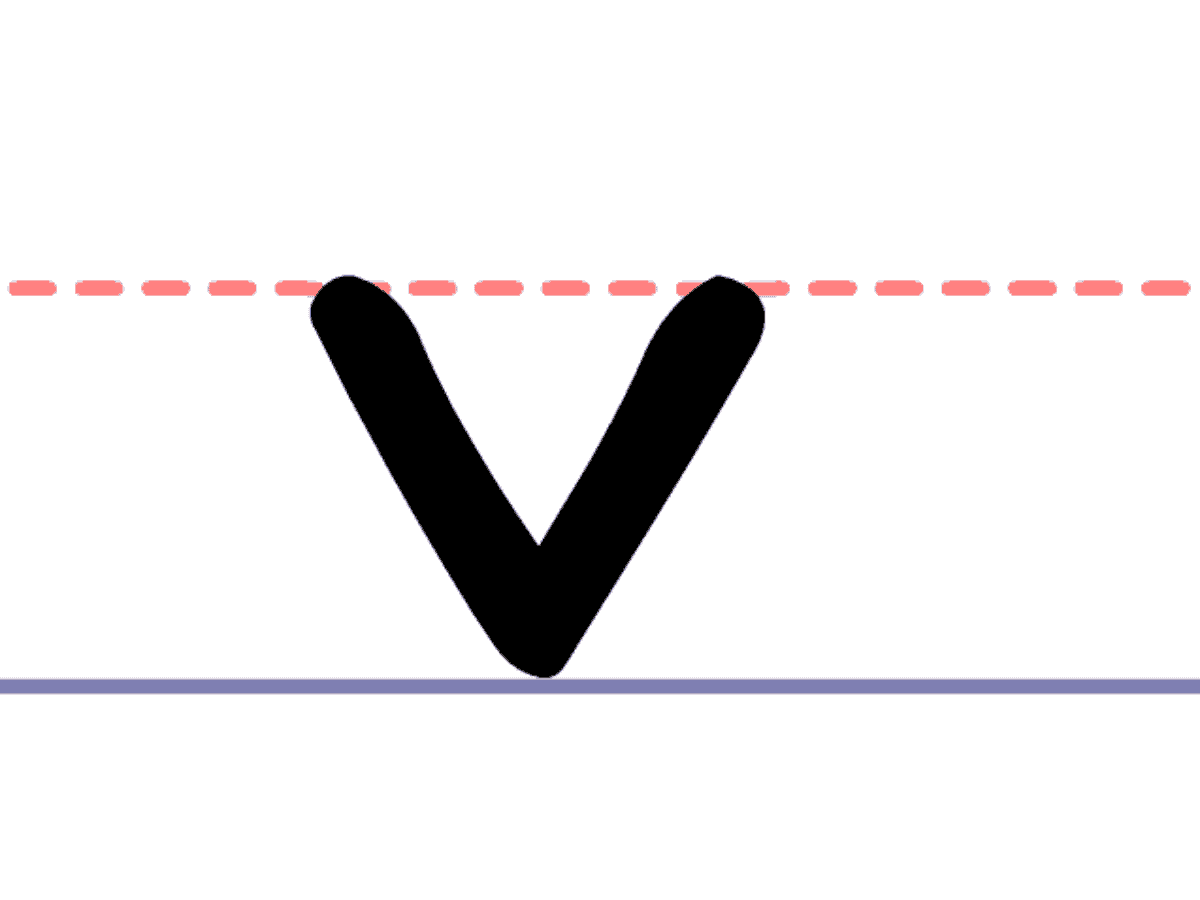 How to Write a Lowercase v