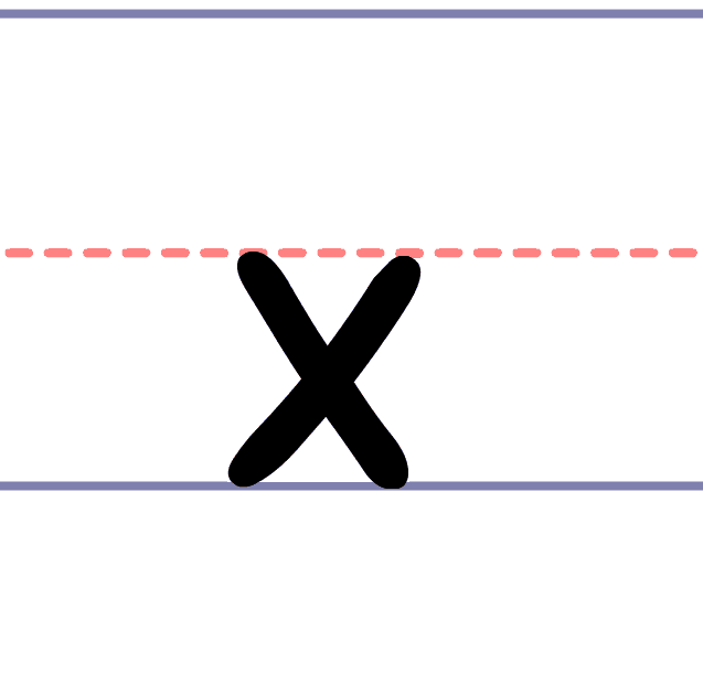 How to Write a Lowercase x