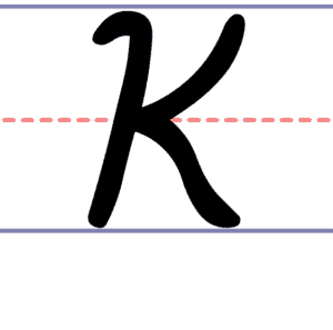 How to Write a Cursive Uppercase K