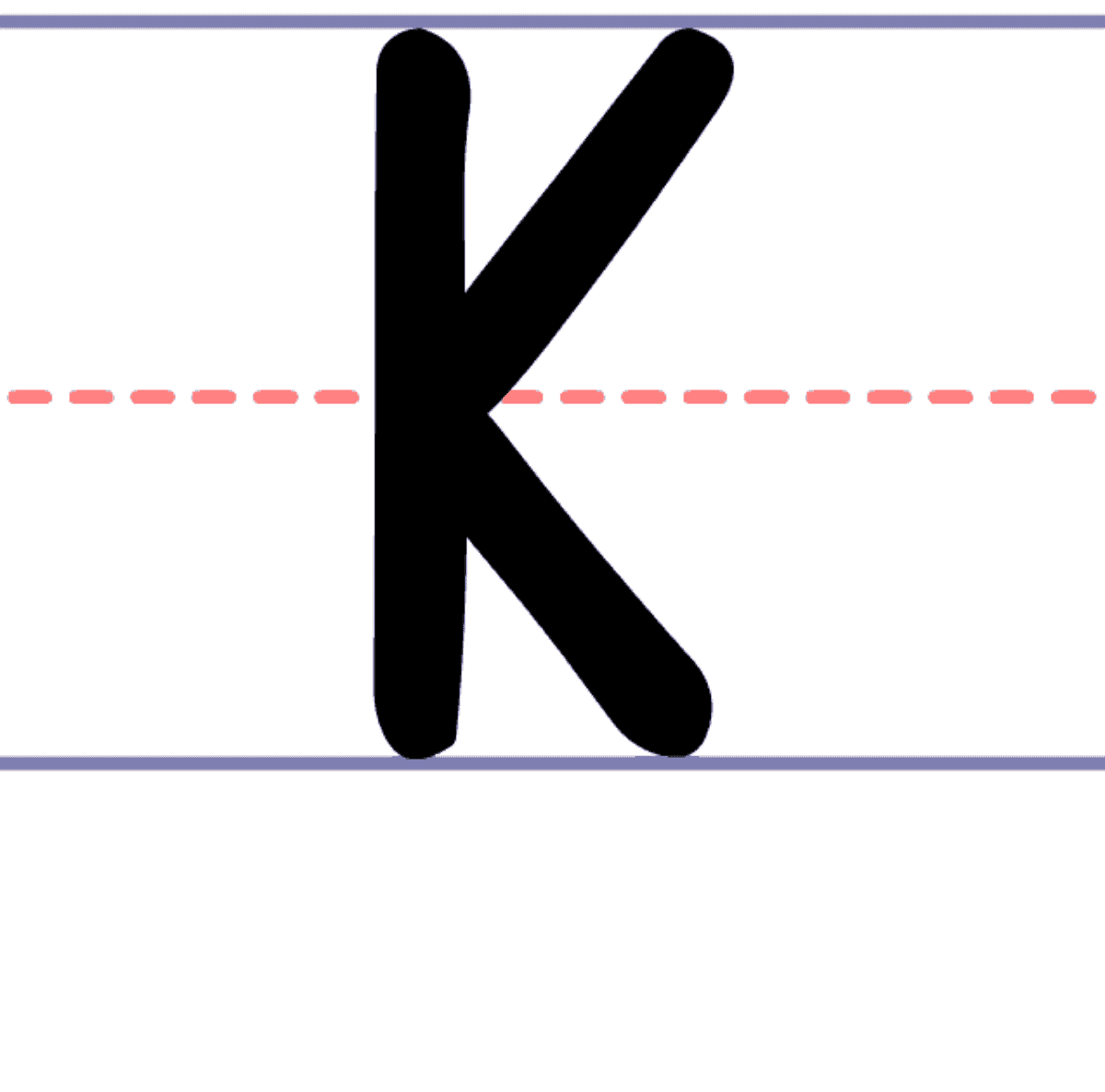 How to Write an Uppercase K