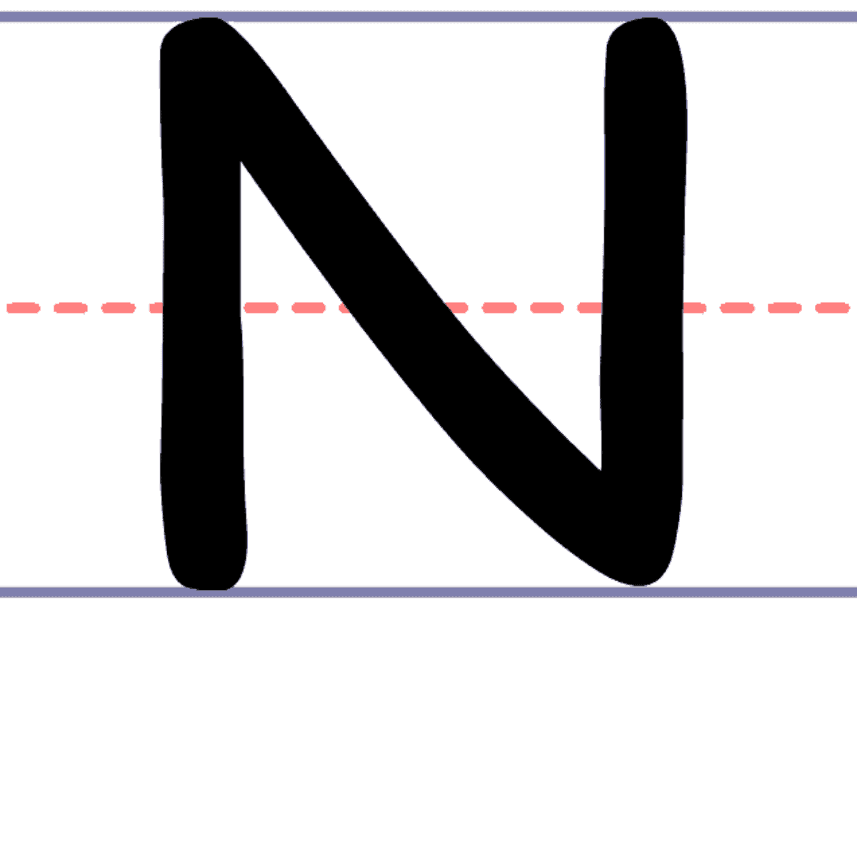 How to Write an Uppercase N