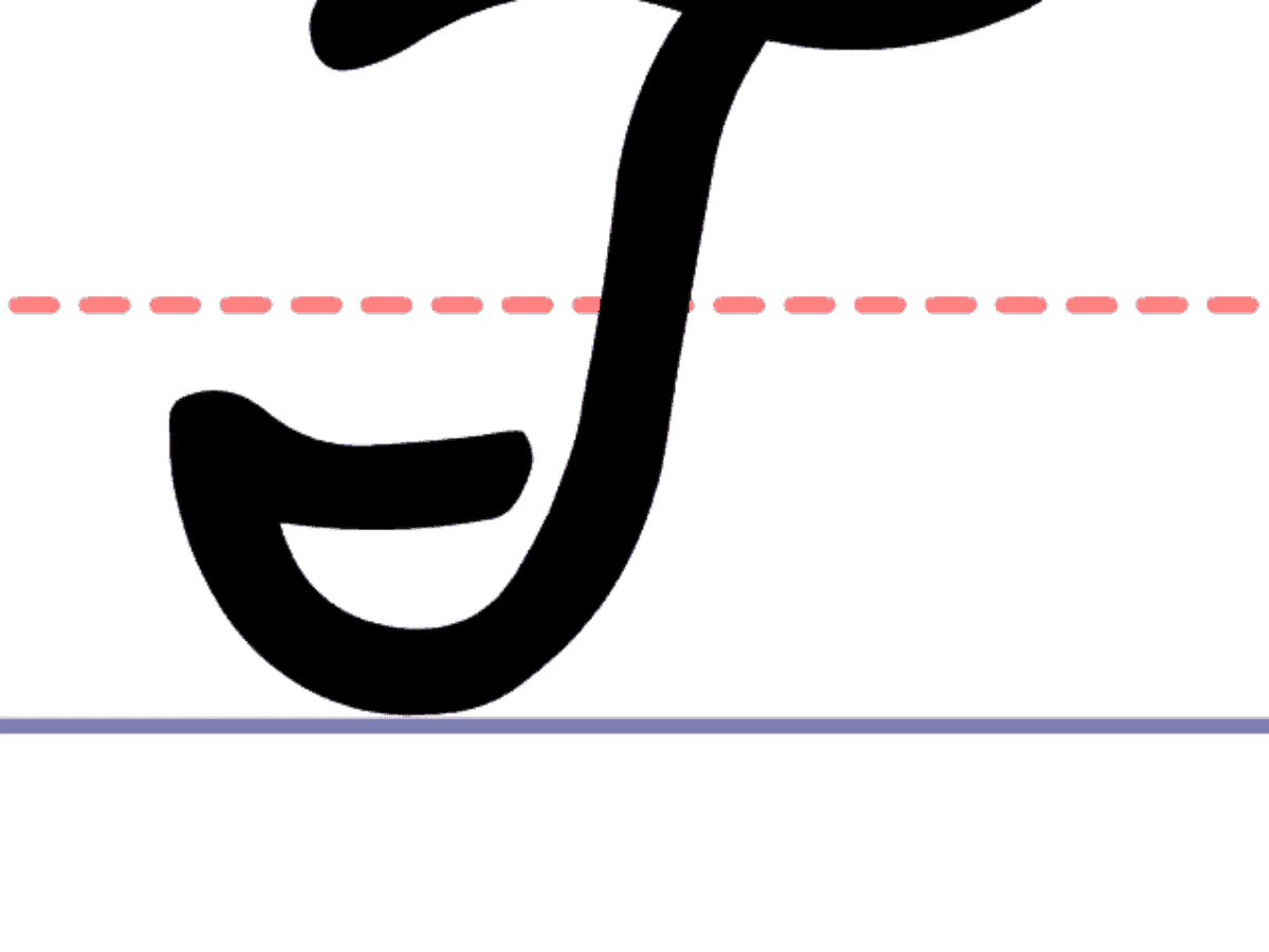 How to Write a Cursive Uppercase T