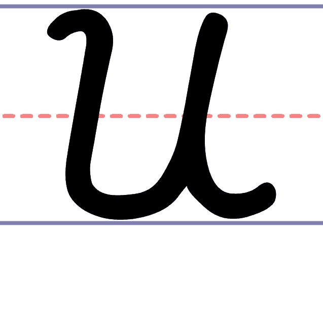 How To Write A Cursive Uppercase U block-lowercase-3d-bubble-letter-u-image-readingvine