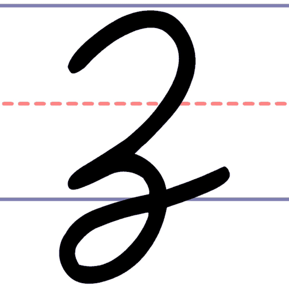 How to Write a Cursive Uppercase Z