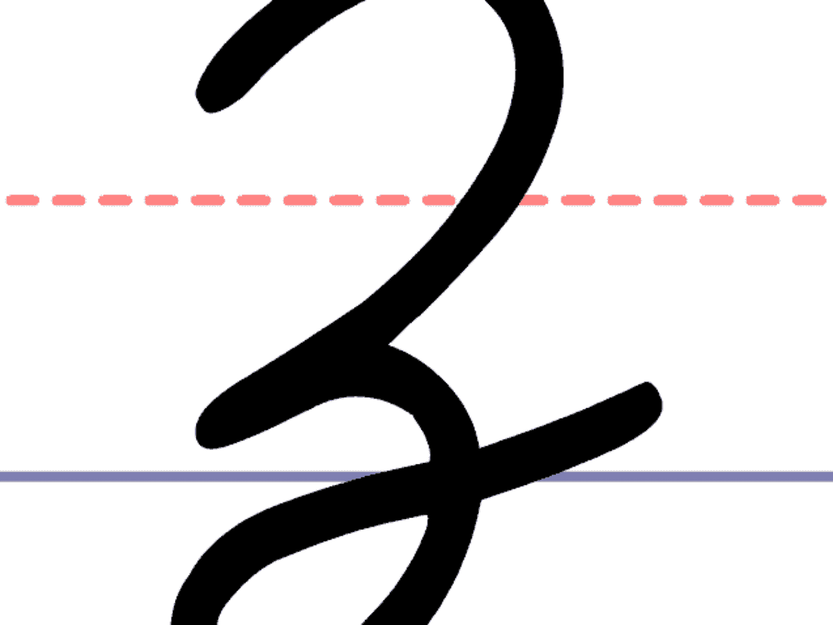 How to Write a Cursive Uppercase Z